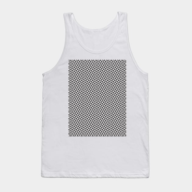 Seamless Pattern II Black and White Tank Top by k10artzone